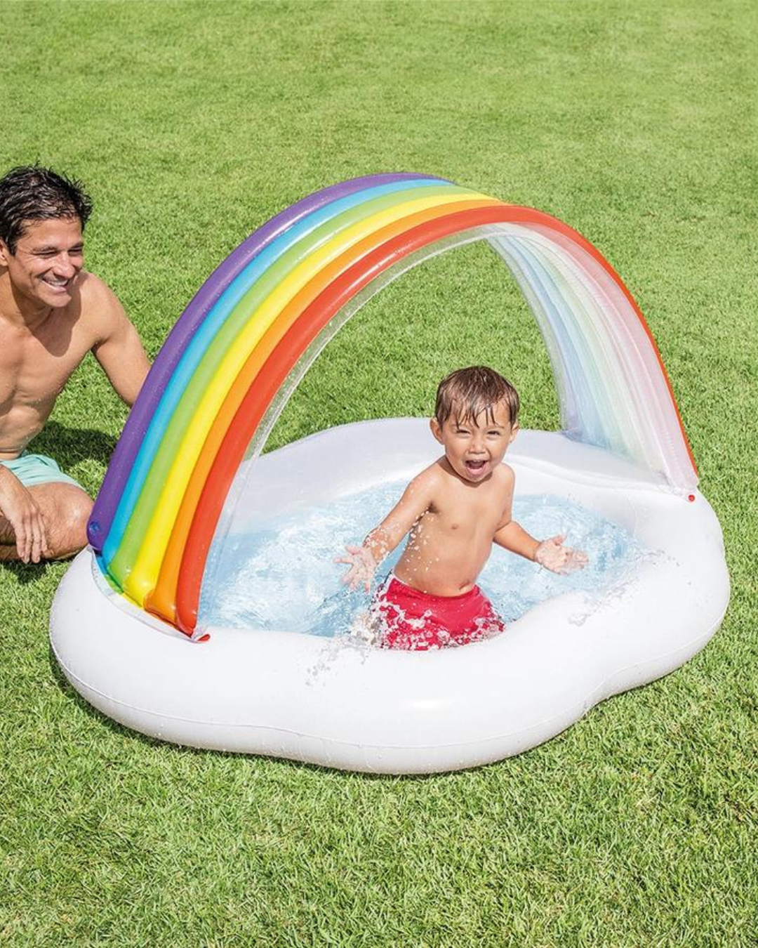 PISCINA INFLABLE RAINBOW CLOUD