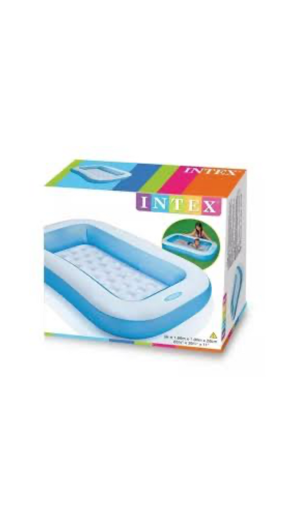 PISCINA RECTANGULAR P/BEBE 166*100*25 REF:57403NP