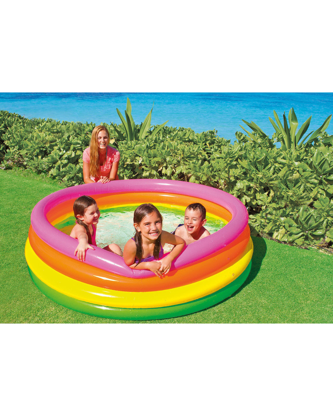 PISCINA INFLABLE ARCO IRIS