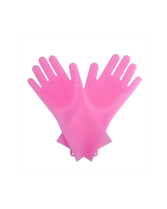 GUANTES DE SILICONA MULTIUSOS - ROSADO