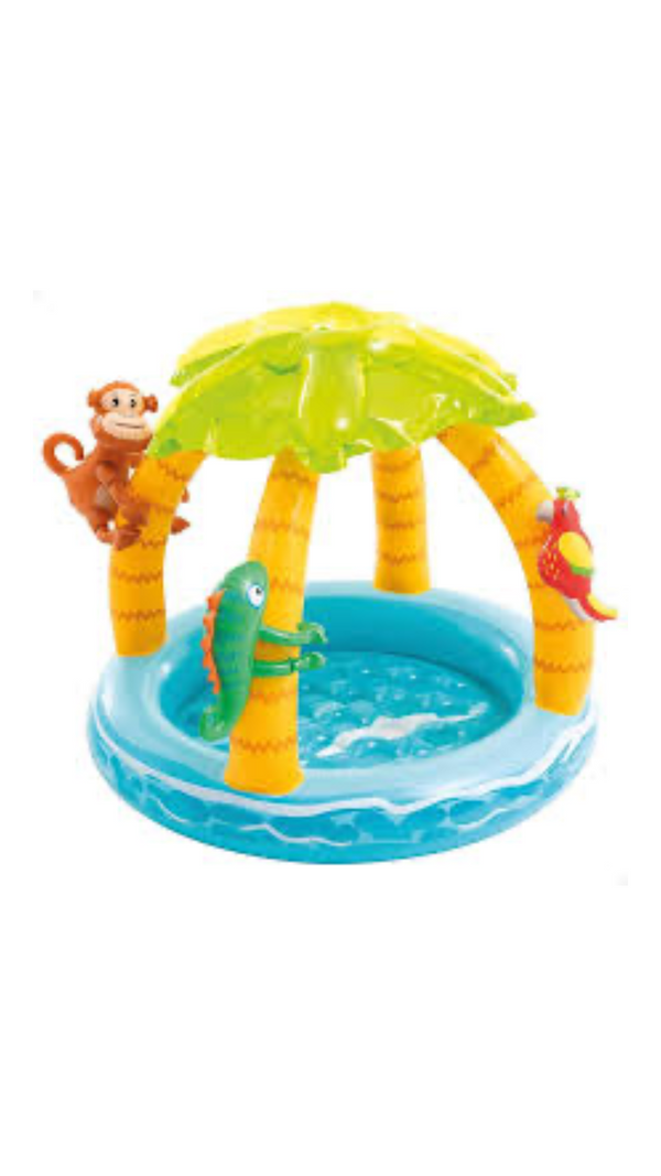 PISCINA INFLABLE JUNGLA P-BEBE 102*86 REF:58417NP