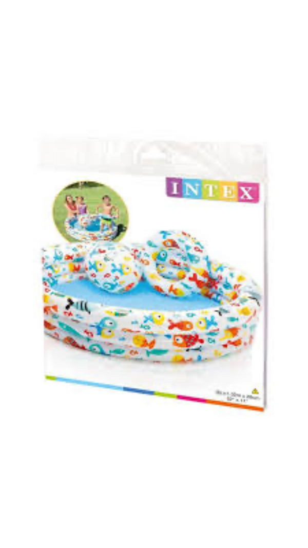 PISCINA INFLABLE C/BOLA Y FLOTADOR REF:59469NP