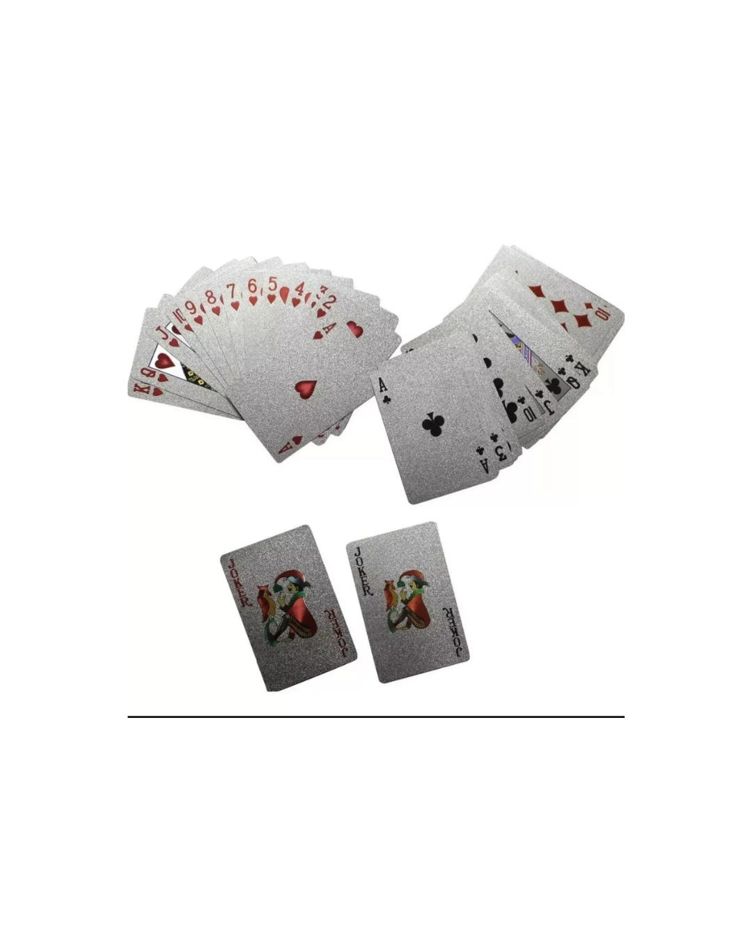 JUEGO DE CARTAS DE LUJO METALIZADO