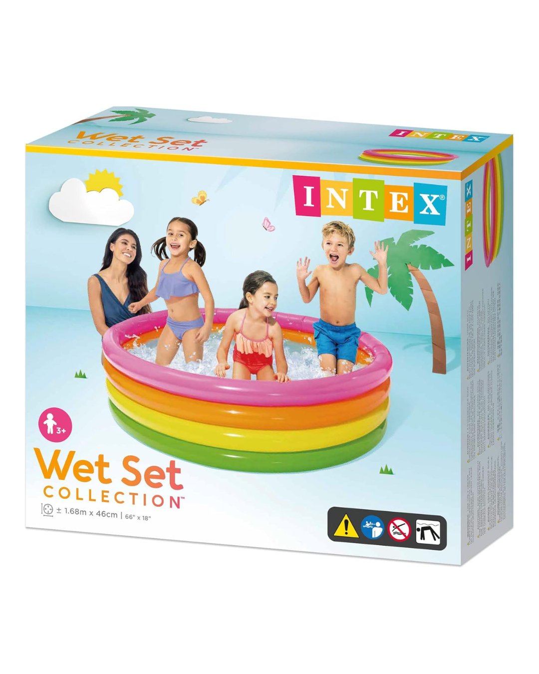 PISCINA INFLABLE ARCO IRIS