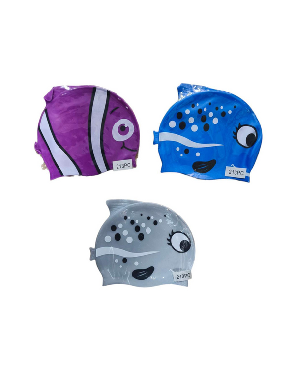 GORRO DE NATACIÓN ESTAMPADO DE PECES