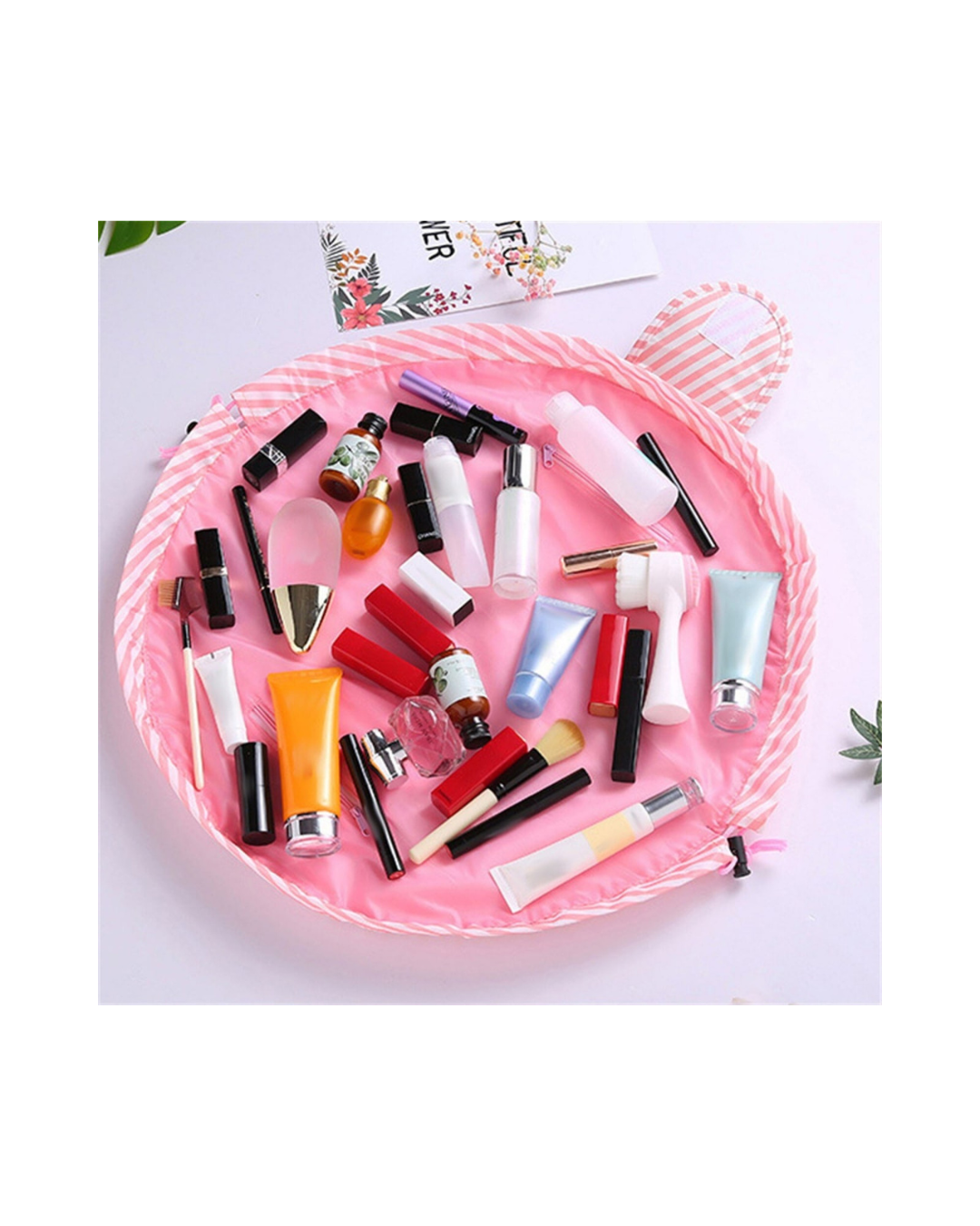 ORGANIZADOR MAQUILLAJE HOJAS