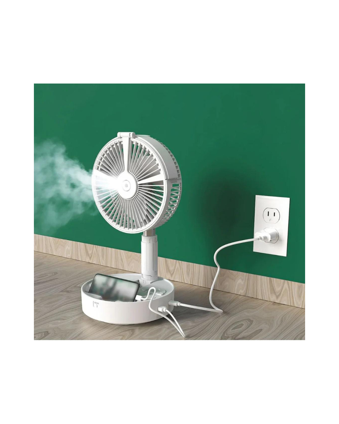 VENTILADOR CON HUMIDIFICADOR GRADUABLE