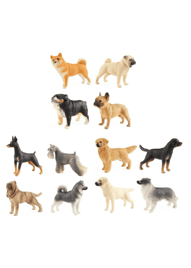 ANIMALES PERROS EN MINIATURA