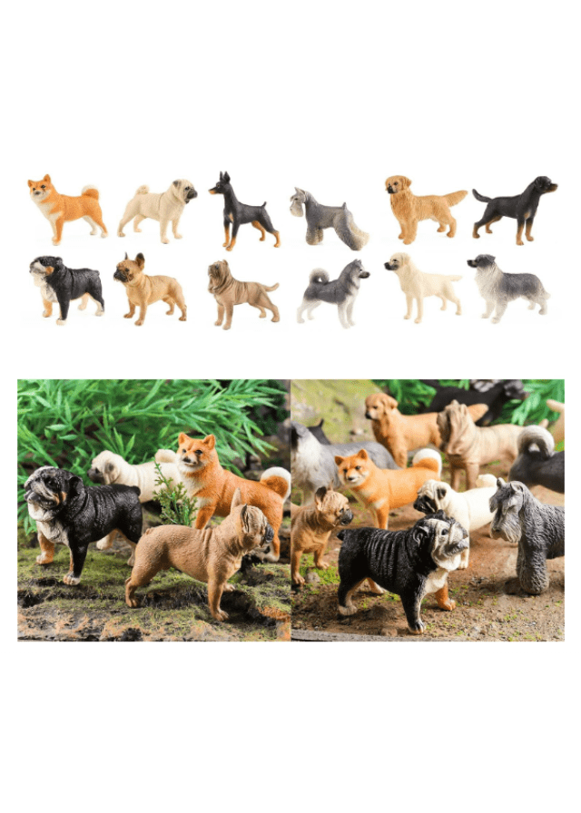 ANIMALES PERROS EN MINIATURA