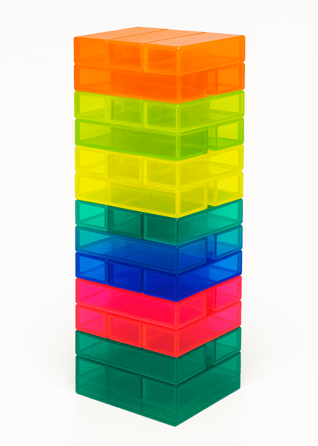 ﻿️JENGA ACRILICO FLUORESCENTE️