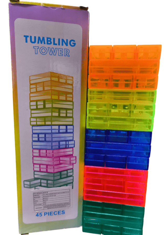 ﻿️JENGA ACRILICO FLUORESCENTE️
